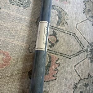 One double roll of Thibaut blue grass cloth wallpaper